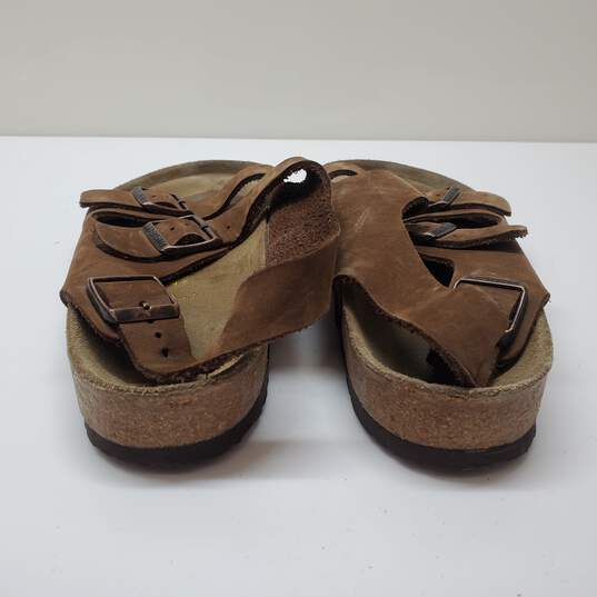 BIRKENSTOCK Birkenstock Milano Cocoa Nubuck Leather Sandals Sz M12 image number 3