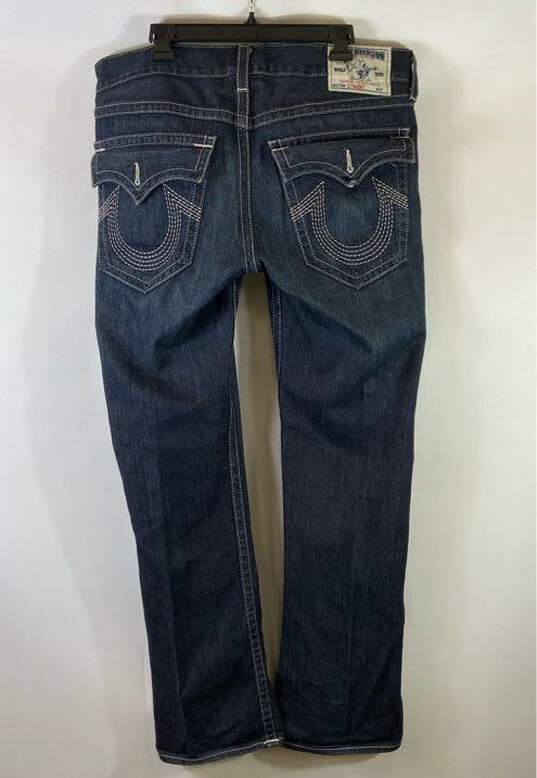 True Religion Blue Straight Jeans - Size 36 image number 2