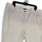 NWT Womens White Denim Medium Wash Pockets Straight Leg Jeans Size 18 image number 3