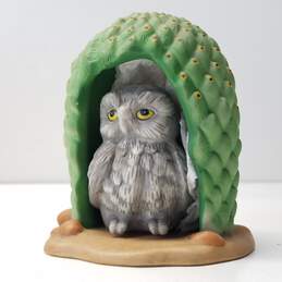 2 Franklin Porcelain Woodland  Surprises Owl and Beaver alternative image