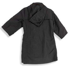 Womens Black Long Sleeve 3/4 Zip Elastic Waistband Full-Zip Jacket Size M alternative image