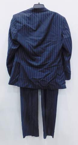 Men's Giorgi Valentini Navy Blue Pinstripe Suit Jacket & Pants alternative image