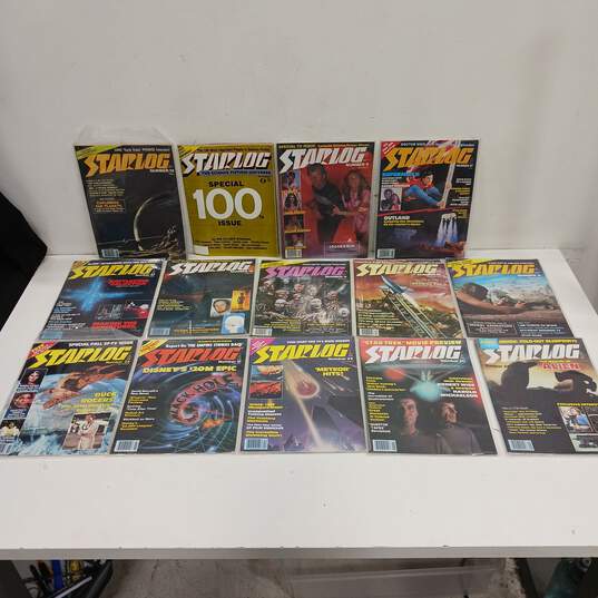 Vintage Lot STARLOG Sci-Fi Star Wars, Star Trek Magazines Lot of 14 image number 1