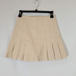 Free People Women Ivory Skirt Sz 0 alternative image