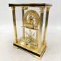 VTG Seiko Quartz Lucite Brass Pillar Skeleton Clock 400 Day Mantel Clock IOB image number 2