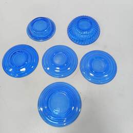 Bundle of 6 Hazel Atlas Moderntone Cobalt Blue Depression Glass Dishes alternative image
