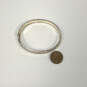 Designer Stella & Dot Gold-Tone Round Shaped Engraved Bangle Bracelet image number 3