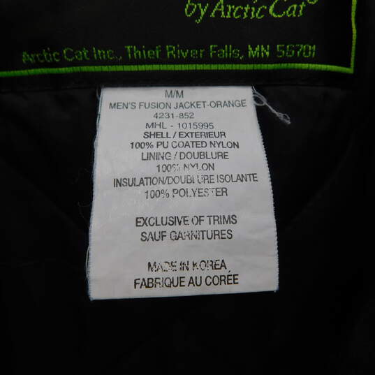 Arctic Wear By Arctic Cat Men's Fusion Jacket Orange Size M image number 4