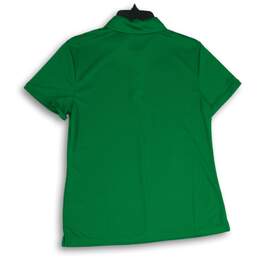 Nike Womens Green Oregon Ducks Spread Collar Short Sleeve Golf Polo Shirt Size M alternative image