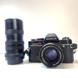 Konica Autoreflex TC 35mm SLR Camera with 2 Lenses