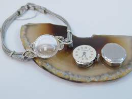 Vintage Wittnauer Swiss 14K White Gold & Diamond Accent Case 17 Jewels Women's Dress Watch 11.3g