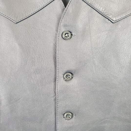 Phase 2 Men's Blue Leather Vest SZ XL image number 2