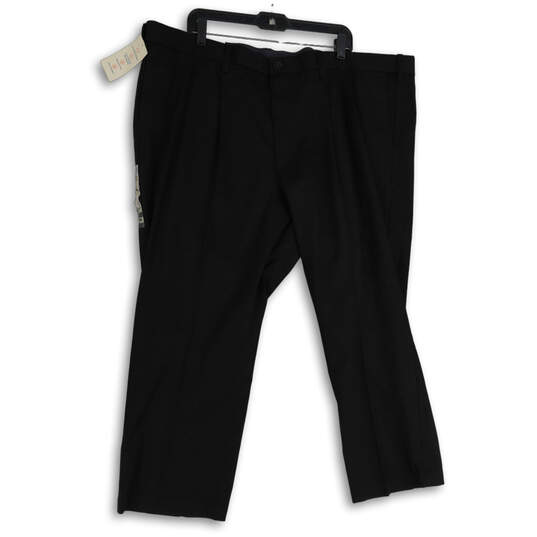 NWT Womens Black Signature Khaki Pleated Classic Fit Chino Pants Size 48X28 image number 1