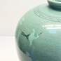 Korean Celadon Pottery  13in H  Crane Pattern Crackle Vase image number 4