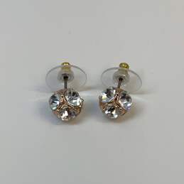 Designer Kate Spade Gold-Tone Crystal Pave Stone Ball Stud Earrings alternative image