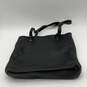 Tommy Hilfiger Womens Black Leather Inner Pockets Magnetic Tote Handbag Purse image number 1