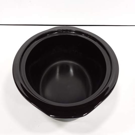 Large Black Ceramic Crock Pot (No Lid) image number 8