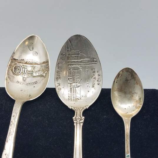 Sterling Silver Enamel Bermuda St Louis Spoons Bundle 3pcs Canada Souvenir 49.7g image number 2