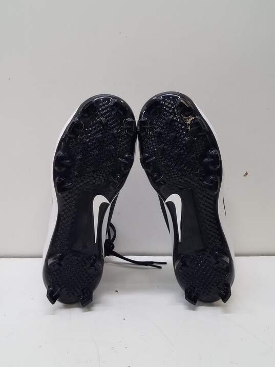 Nike Alpha Huarache Pro Black, White Cleats 923434-011 Size 5Y/6.5W image number 5