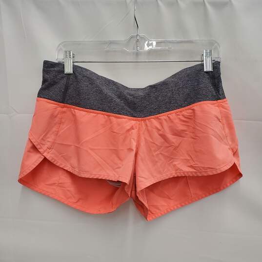 Lululemon WM's Run Speed Pink & Heathered Gray Shorts Size 10 image number 1