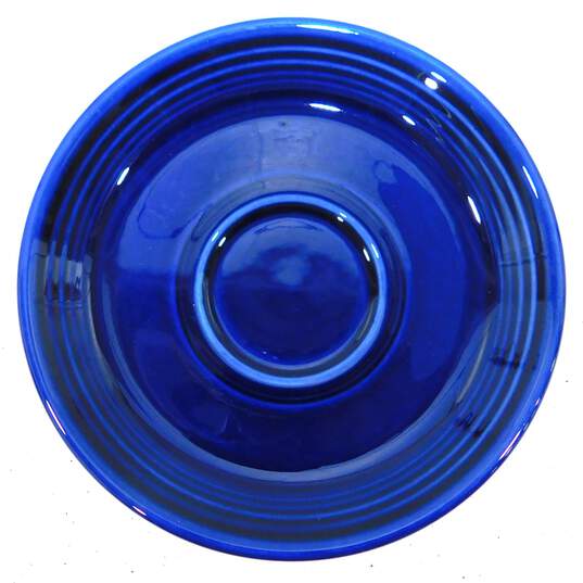 VTG Fiestaware Cobalt Blue Set of 4 Coffee Cups & Saucers image number 5