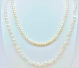 Romantic Sterling Silver Pearl Quartz Onyx CZ Jewelry 101.6g alternative image