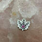 Designer Pandora S925 ALE Sterling Silver Maple Leaf Crystal Beaded Charm image number 1