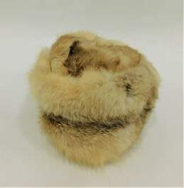 VNTG Unbranded Genuine Rabbit Fur Round Cossack Style Hat