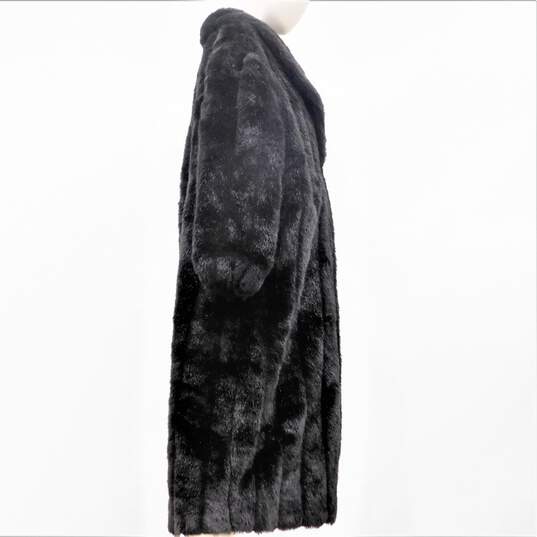 Vintage Monterey Fashions Women's Size 18W Faux Fur Full Length Jacket Coat image number 2