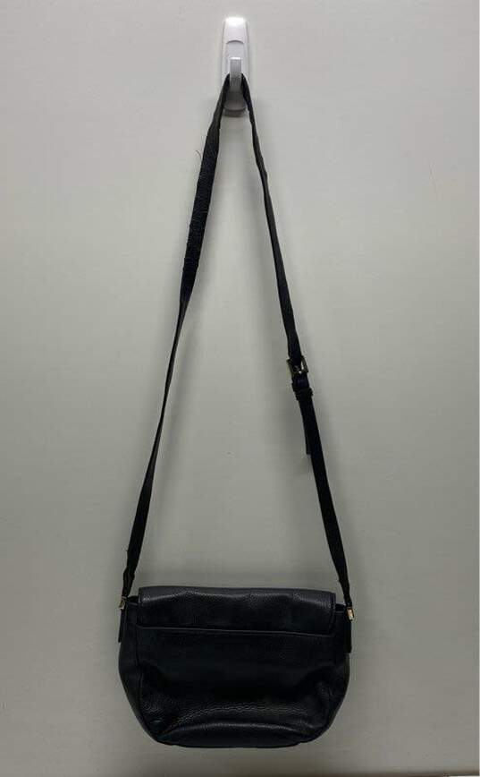 Kate Spade Black Leather Flap Crossbody Bag image number 2