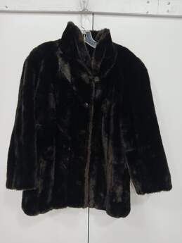 Women's Tissavel Black Faux Fur Coat
