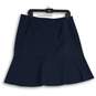 Brooks Brothers Womens Navy Side Zip Knee Length Trumpet Skirt Size 14 image number 2