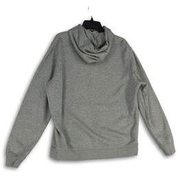 NWT Mens Gray Long Sleeve Kangaroo Pocket Pullover Hoodie Size XXL alternative image