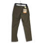 NWT Mens Brown Flat Front Pockets Straight Leg Chino Pants Size 30x30 image number 2