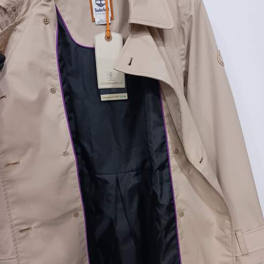 Timberland Women's Tan Trench Coat with Belt Size M NWT image number 3