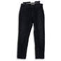 Mens Black Dark Wash Pockets Stretch Denim Straight Leg Jeans Size 29x30 image number 1
