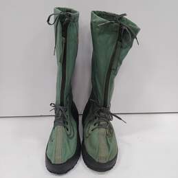 Green Canvas Winter Boots Men's Size 12