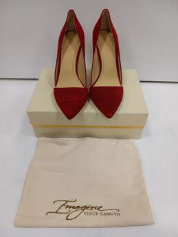 Imagine By Vince Camuto Women's Red Ossie 1 Bordeaux Stiletto Size 10M