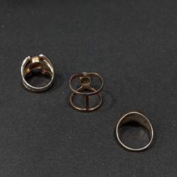 Bundle of 3 Sterling Silver Rings Size 7.75 alternative image