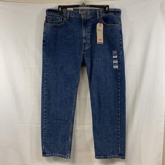 Men's Medium Wash Levi's 505 Regular Fit Jeans, Sz. 40x29 image number 1