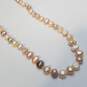 Sterling Silver Endless Knotted FW Pearl Necklace 151.7g image number 5