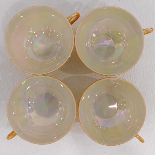 Vintage Japan Lusterware Tea Set 13 piece Cherry Blossom peach TA Made in Japan image number 8