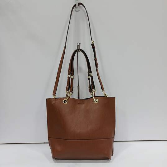 Calvin Klein Brown Tote Style Shoulder Handbag image number 2