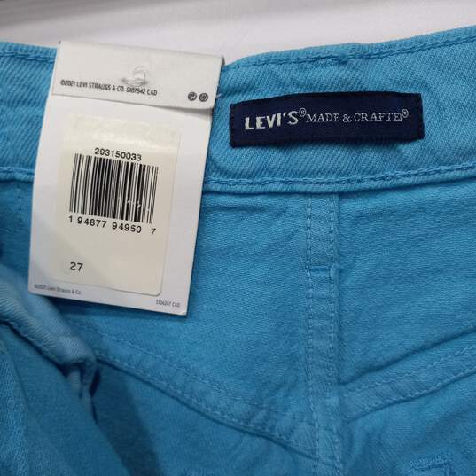 Levi's Made & Crafted Women's Blue Barrel Crop Jeans Size 27 NWT image number 4
