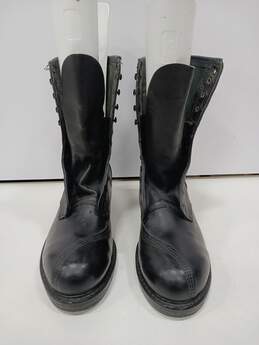 4 Linesman Black Leather Boots Size 11
