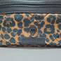 Kurt Geiger Leopard Animal Print Zip Nylon Crossbody Bag 10x6x3" image number 2