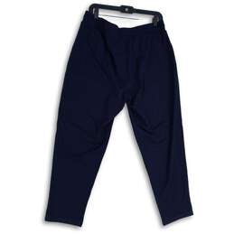 Talbots Womens Navy Blue Elastic Waist Flat Front Pull-On Track Pants Size 1X alternative image