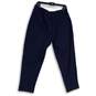 Talbots Womens Navy Blue Elastic Waist Flat Front Pull-On Track Pants Size 1X image number 2