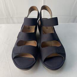 Clarks Collection Navy Wedges, Sz. 8M