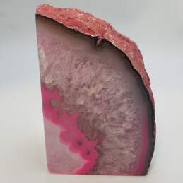 3 3/4inch Pink Agate Geode 1.0LBS